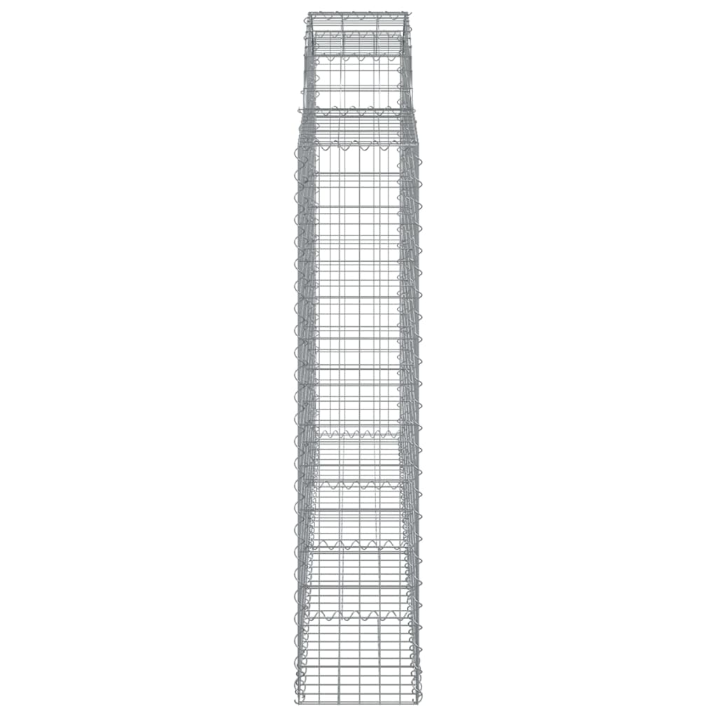 Συρματοκιβώτια Τοξωτά 25 τεμ. 200x30x140/160 εκ. Γαλβαν. Ατσάλι