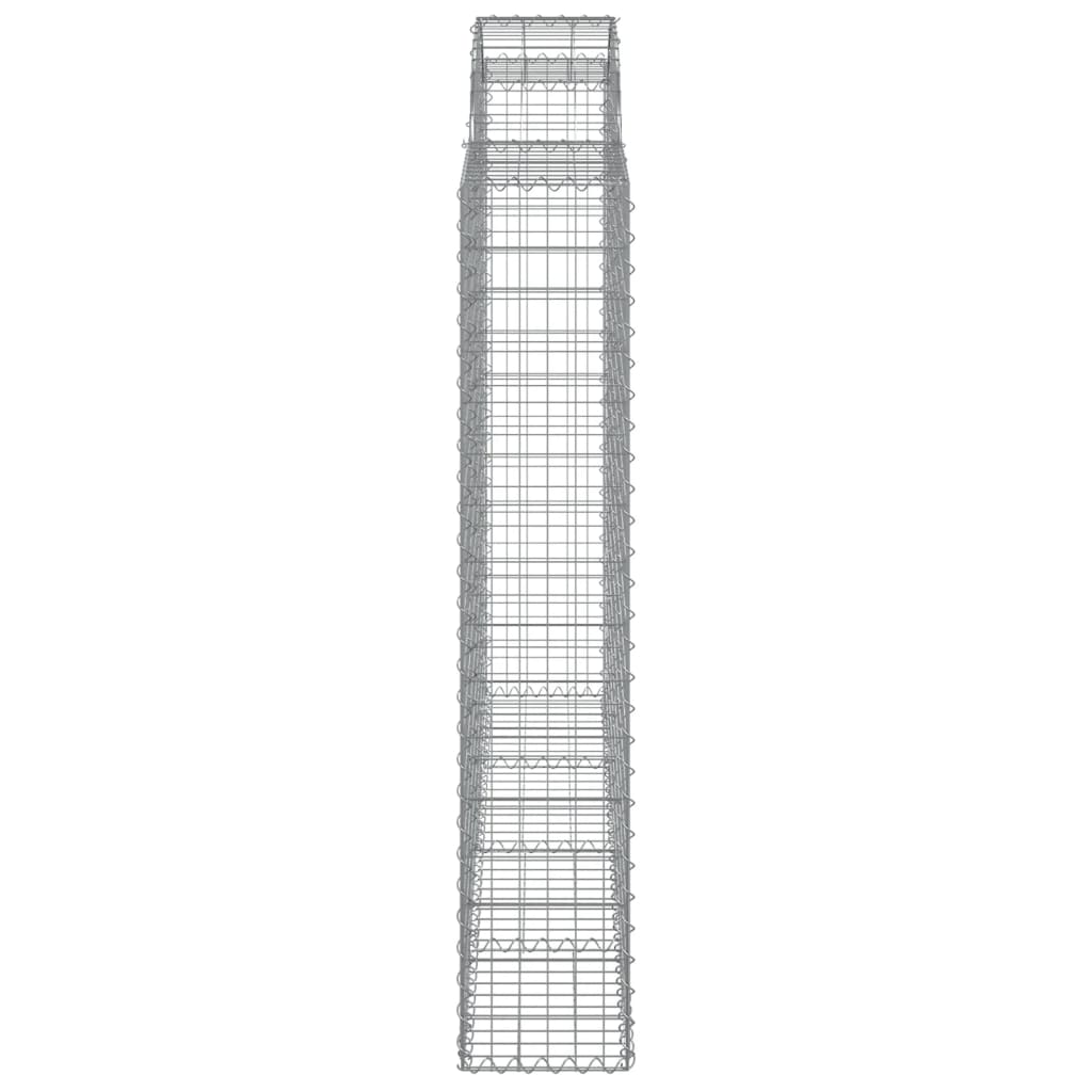 Συρματοκιβώτια Τοξωτά 10 τεμ. 200x30x160/180 εκ. Γαλβαν. Ατσάλι - Pakobazaar