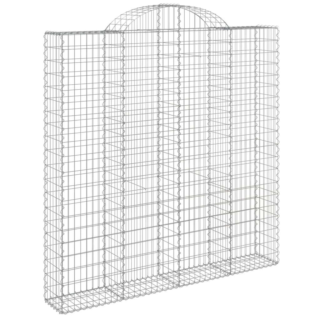 Συρματοκιβώτια Τοξωτά 12 τεμ. 200x30x200/220 εκ. Γαλβαν. Ατσάλι