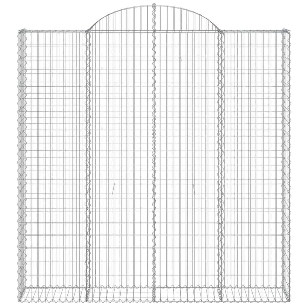 Συρματοκιβώτια Τοξωτά 14 τεμ. 200x30x200/220 εκ. Γαλβαν. Ατσάλι - Pakobazaar