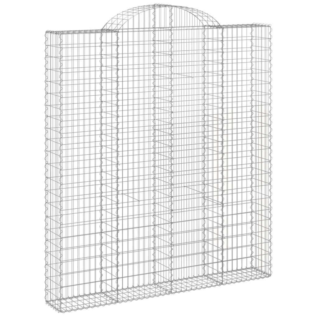 Συρματοκιβώτια Τοξωτά 11 τεμ. 200x30x220/240 εκ. Γαλβαν. Ατσάλι