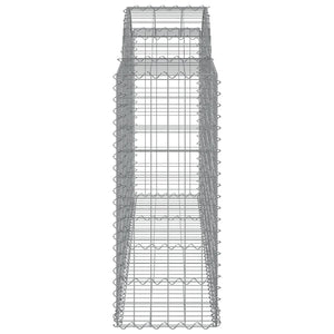 Συρματοκιβώτια Τοξωτά 15 τεμ. 200x50x100/120 εκ. Γαλβαν. Ατσάλι