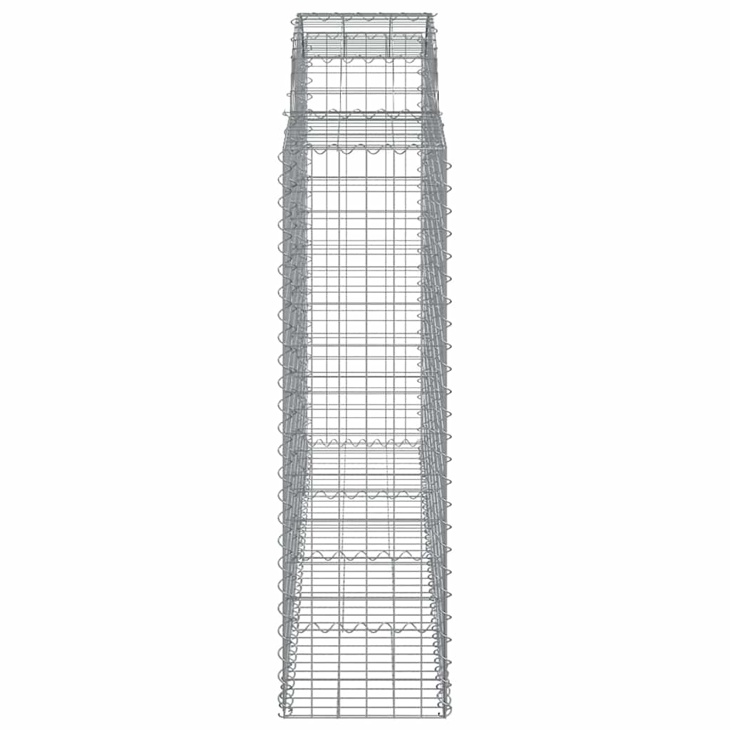 Συρματοκιβώτια Τοξωτά 5 τεμ. 200x50x140/160 εκ. Γαλβαν. Ατσάλι
