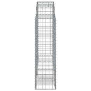 Συρματοκιβώτια Τοξωτά 5 τεμ. 200x50x140/160 εκ. Γαλβαν. Ατσάλι