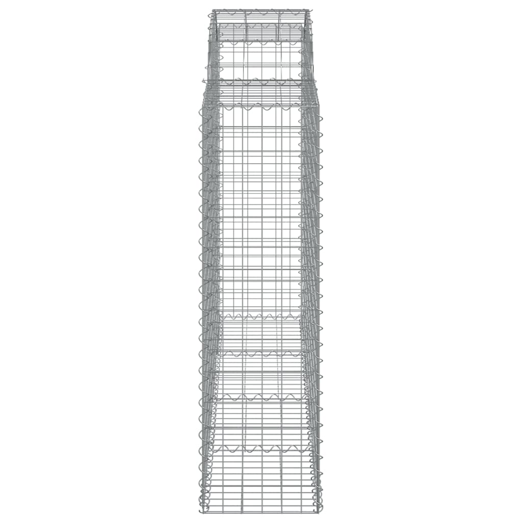 Συρματοκιβώτια Τοξωτά 7 τεμ. 200x50x140/160 εκ. Γαλβαν. Ατσάλι