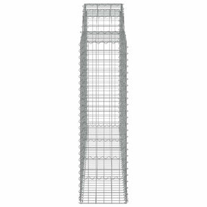 Συρματοκιβώτια Τοξωτά 10 τεμ. 200x50x140/160 εκ. Γαλβαν. Ατσάλι