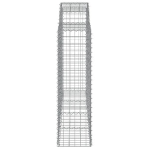 Συρματοκιβώτια Τοξωτά 11 τεμ. 200x50x140/160 εκ. Γαλβαν. Ατσάλι