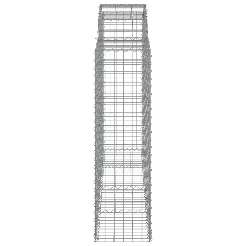 Συρματοκιβώτια Τοξωτά 13 τεμ. 200x50x140/160 εκ. Γαλβαν. Ατσάλι