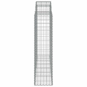 Συρματοκιβώτια Τοξωτά 15 τεμ. 200x50x160/180 εκ. Γαλβαν. Ατσάλι