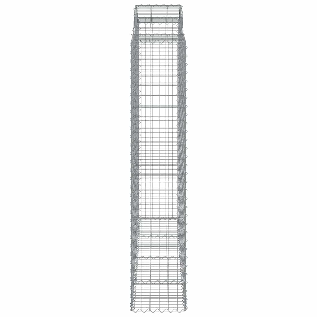 Συρματοκιβώτια Τοξωτά 7 τεμ. 200x50x200/220 εκ. Γαλβαν. Ατσάλι