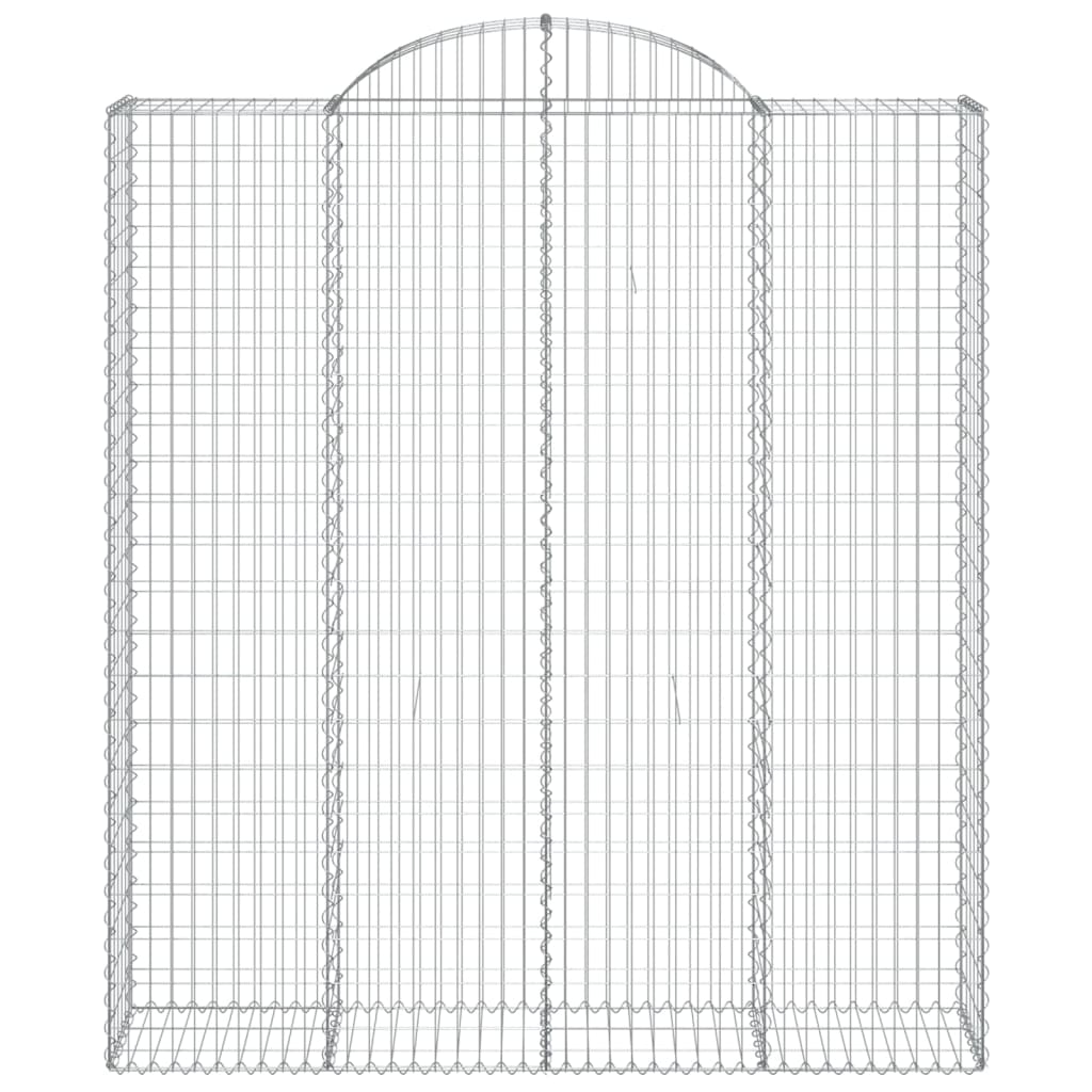 Συρματοκιβώτια Τοξωτά 10 τεμ. 200x50x220/240 εκ. Γαλβαν. Ατσάλι