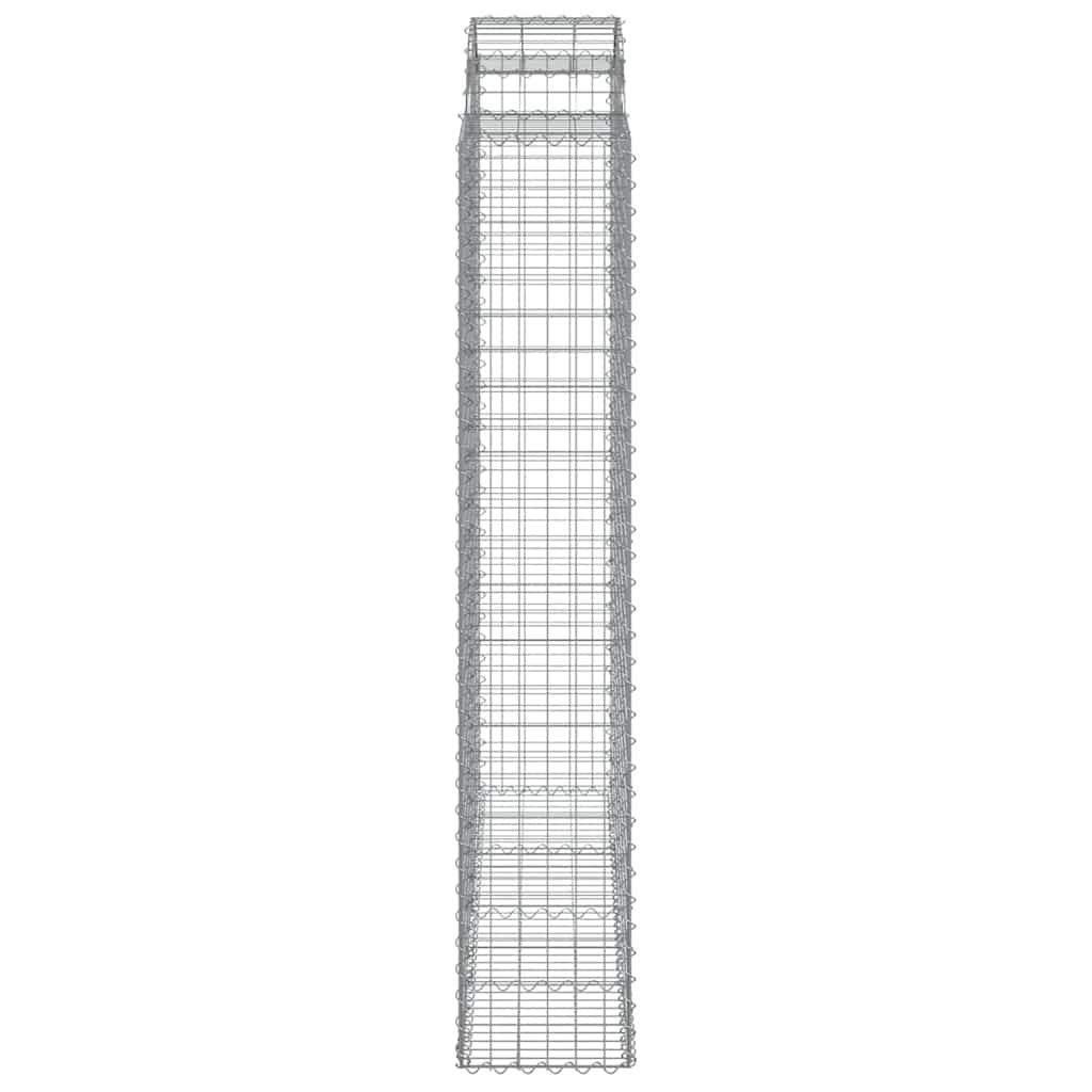 Καλάθια Συρματοπλέγματα με Αψίδα 20 τεμ. 200x50x220/240 εκ. από Γαλβανισμένο Σίδηρο - Pakobazaar