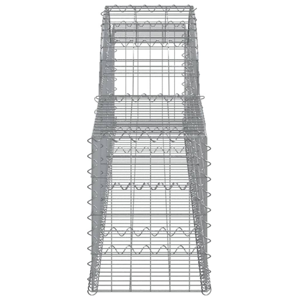 Συρματοκιβώτια Τοξωτά 15 τεμ. 300x30x40/60 εκ. Γαλβαν. Ατσάλι