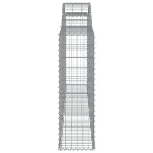 Συρματοκιβώτια Τοξωτά 6 τεμ. 300x30x100/120 εκ. Γαλβαν. Ατσάλι