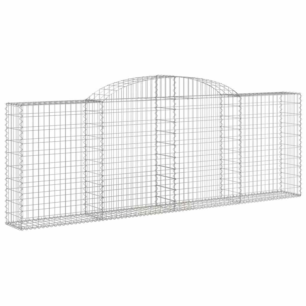 Συρματοκιβώτια Τοξωτά 8 τεμ. 300x30x100/120 εκ. Γαλβαν. Ατσάλι