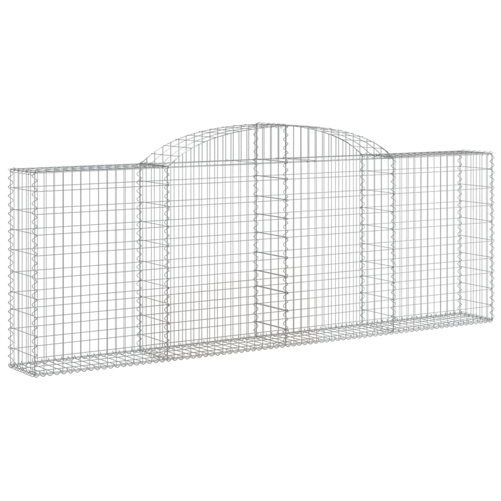 Συρματοκιβώτια Τοξωτά 17 τεμ. 300x30x100/120 εκ. Γαλβαν. Ατσάλι