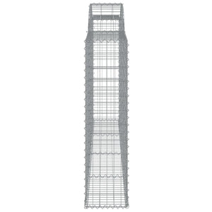 Συρματοκιβώτια Τοξωτά 4 τεμ. 300x30x120/140 εκ. Γαλβαν. Ατσάλι