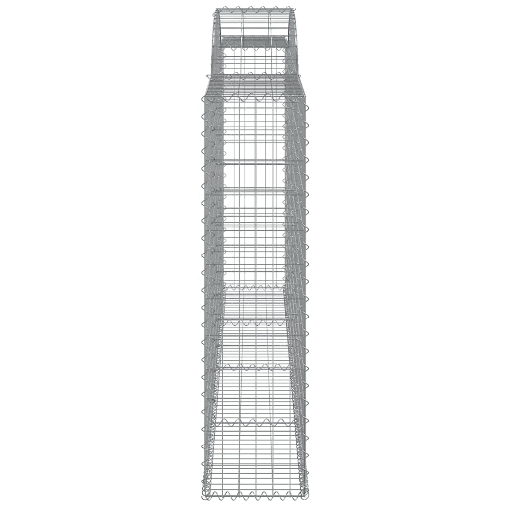 Συρματοκιβώτια Τοξωτά 5 τεμ. 300x30x120/140 εκ. Γαλβαν. Ατσάλι