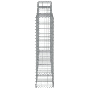 Συρματοκιβώτια Τοξωτά 5 τεμ. 300x30x120/140 εκ. Γαλβαν. Ατσάλι