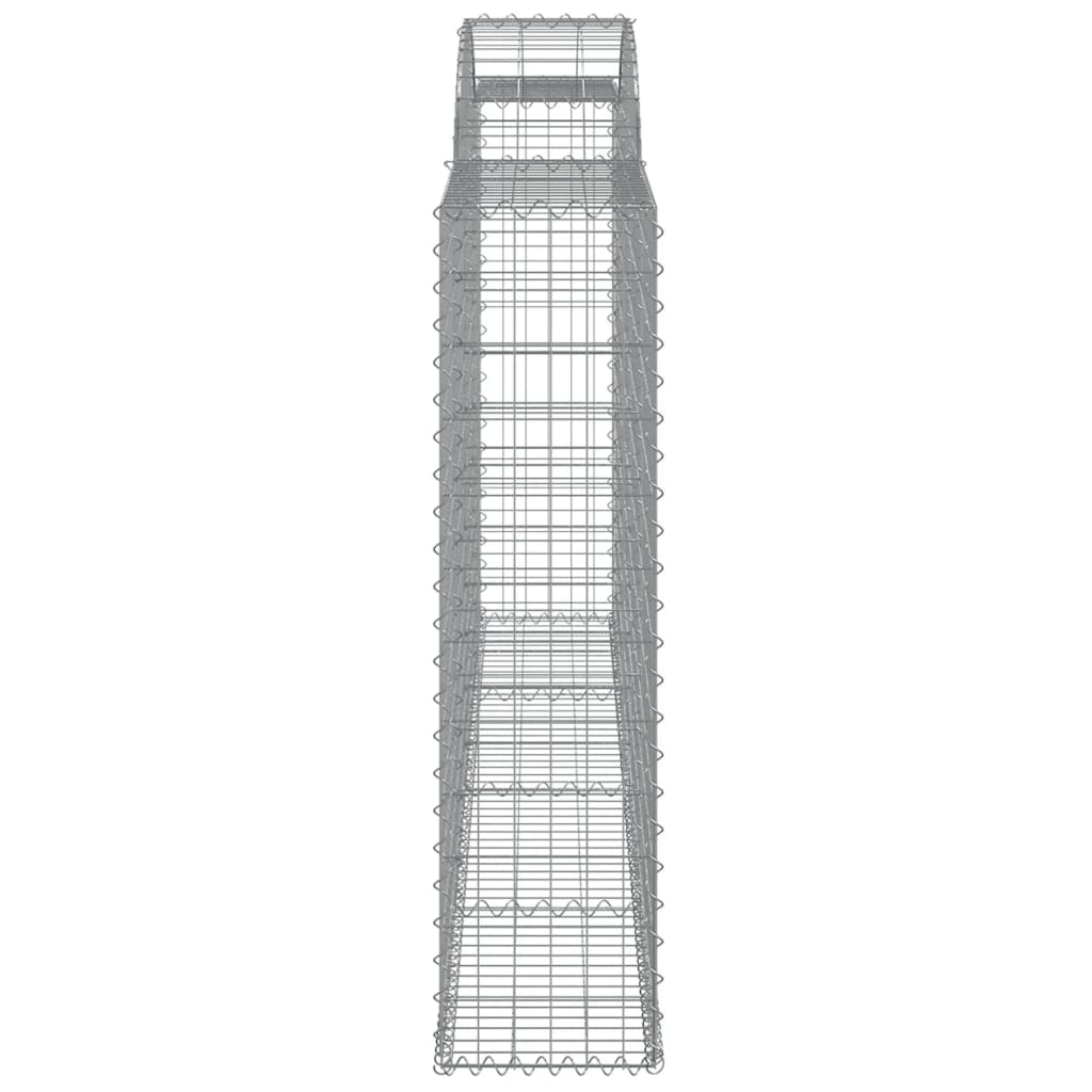 Συρματοκιβώτια Τοξωτά 7 τεμ. 300x30x120/140 εκ. Γαλβαν. Ατσάλι