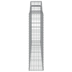 Συρματοκιβώτια Τοξωτά 7 τεμ. 300x30x120/140 εκ. Γαλβαν. Ατσάλι