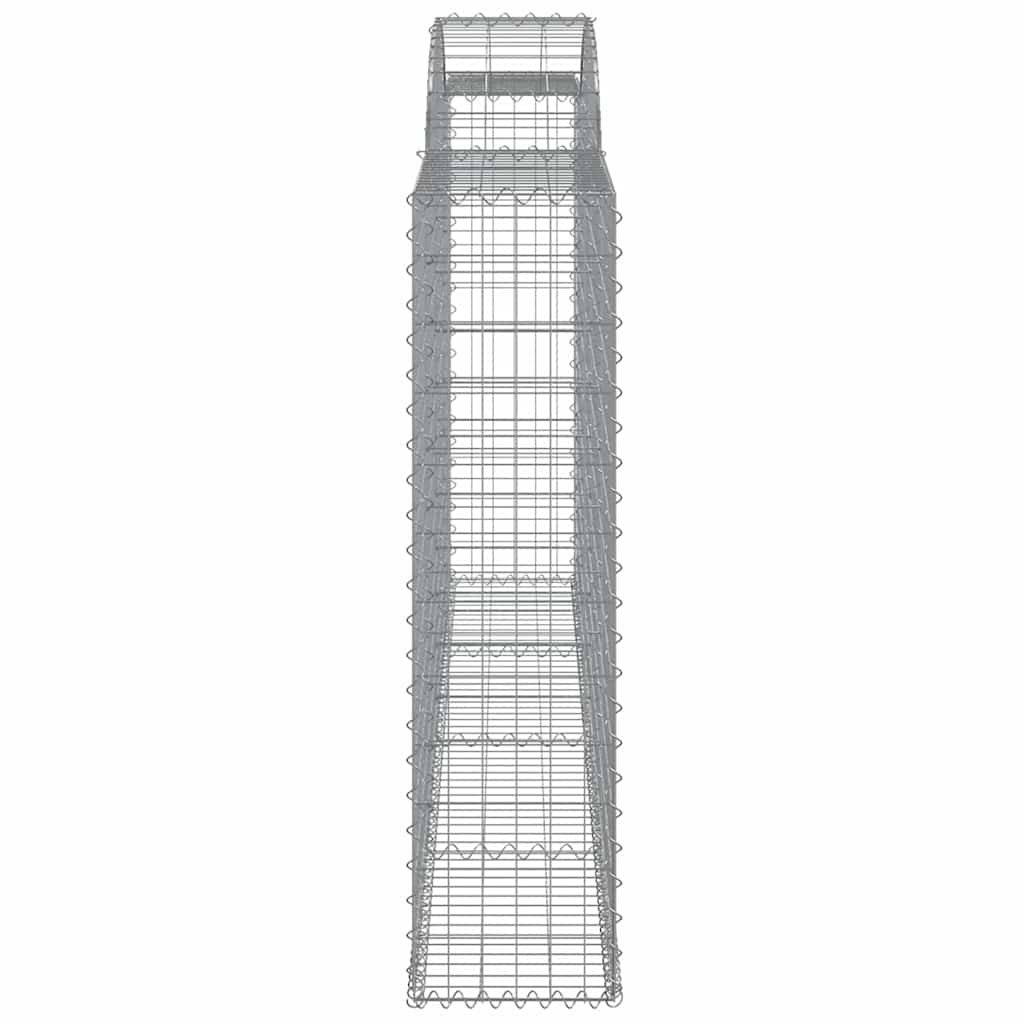 Συρματοκιβώτια Τοξωτά 9 τεμ. 300x30x120/140 εκ. Γαλβαν. Ατσάλι