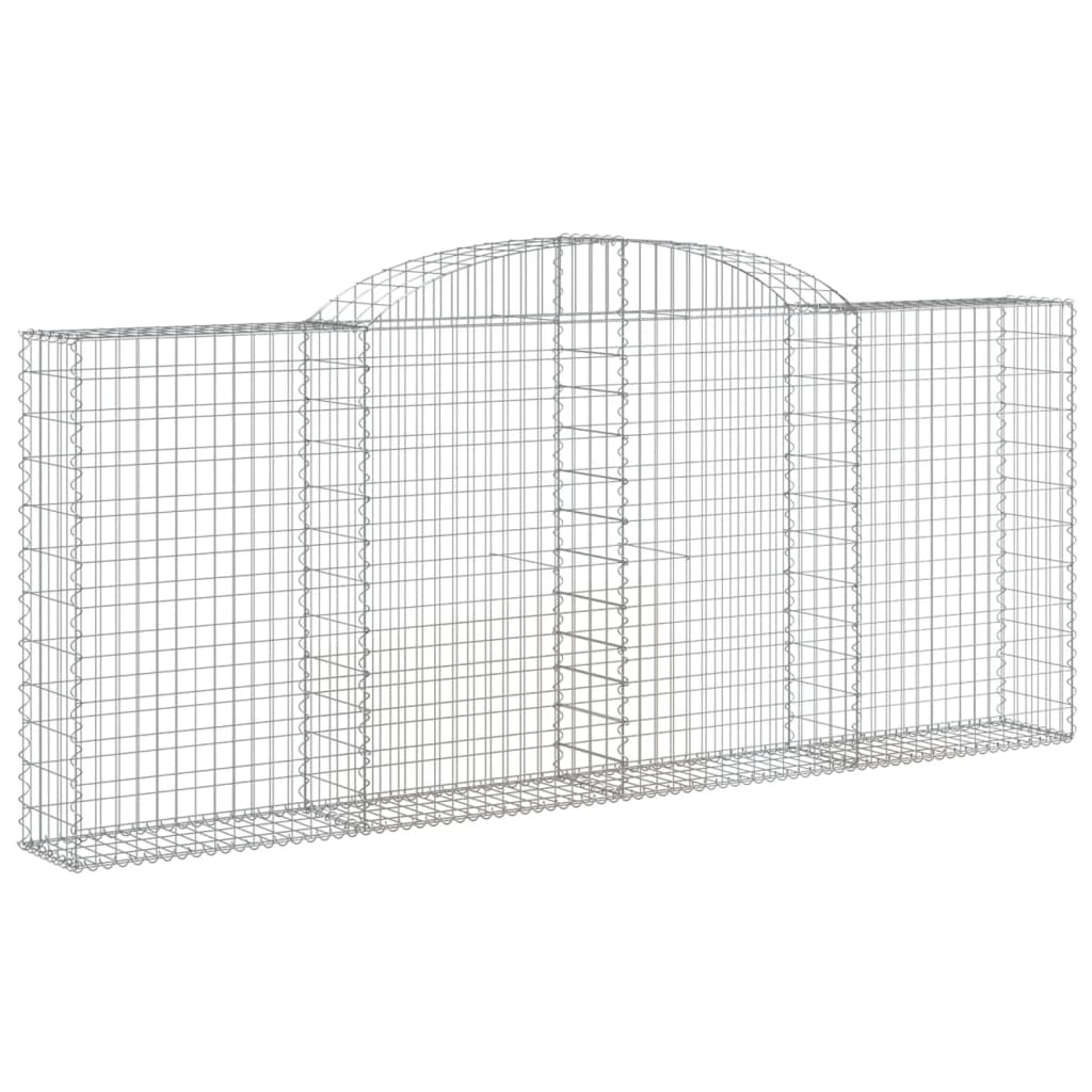 Συρματοκιβώτια Τοξωτά 12 τεμ. 300x30x120/140 εκ. Γαλβαν. Ατσάλι