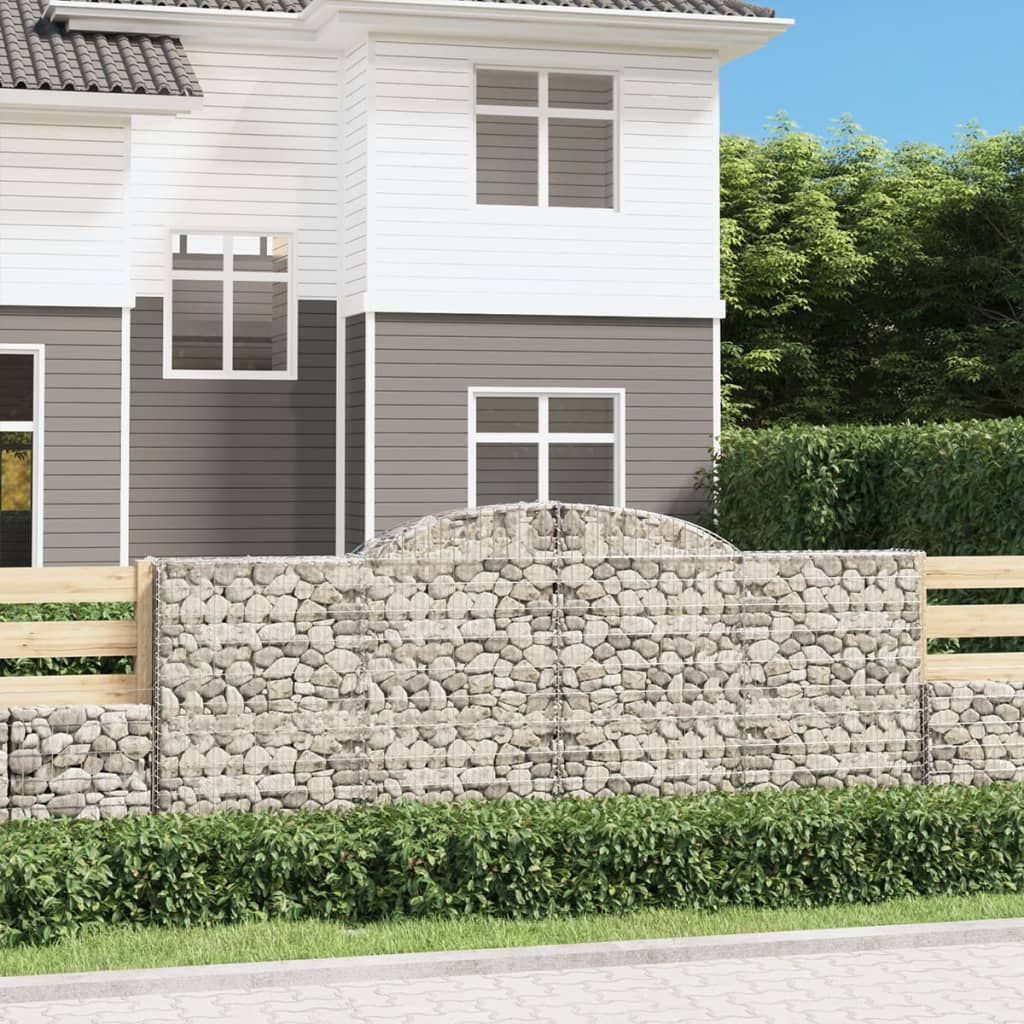 Συρματοκιβώτια Τοξωτά 13 τεμ. 300x30x120/140 εκ. Γαλβαν. Ατσάλι