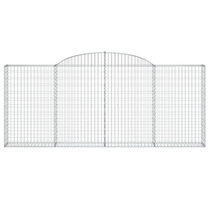 Συρματοκιβώτια Τοξωτά 17 τεμ. 300x30x120/140 εκ. Γαλβαν. Ατσάλι