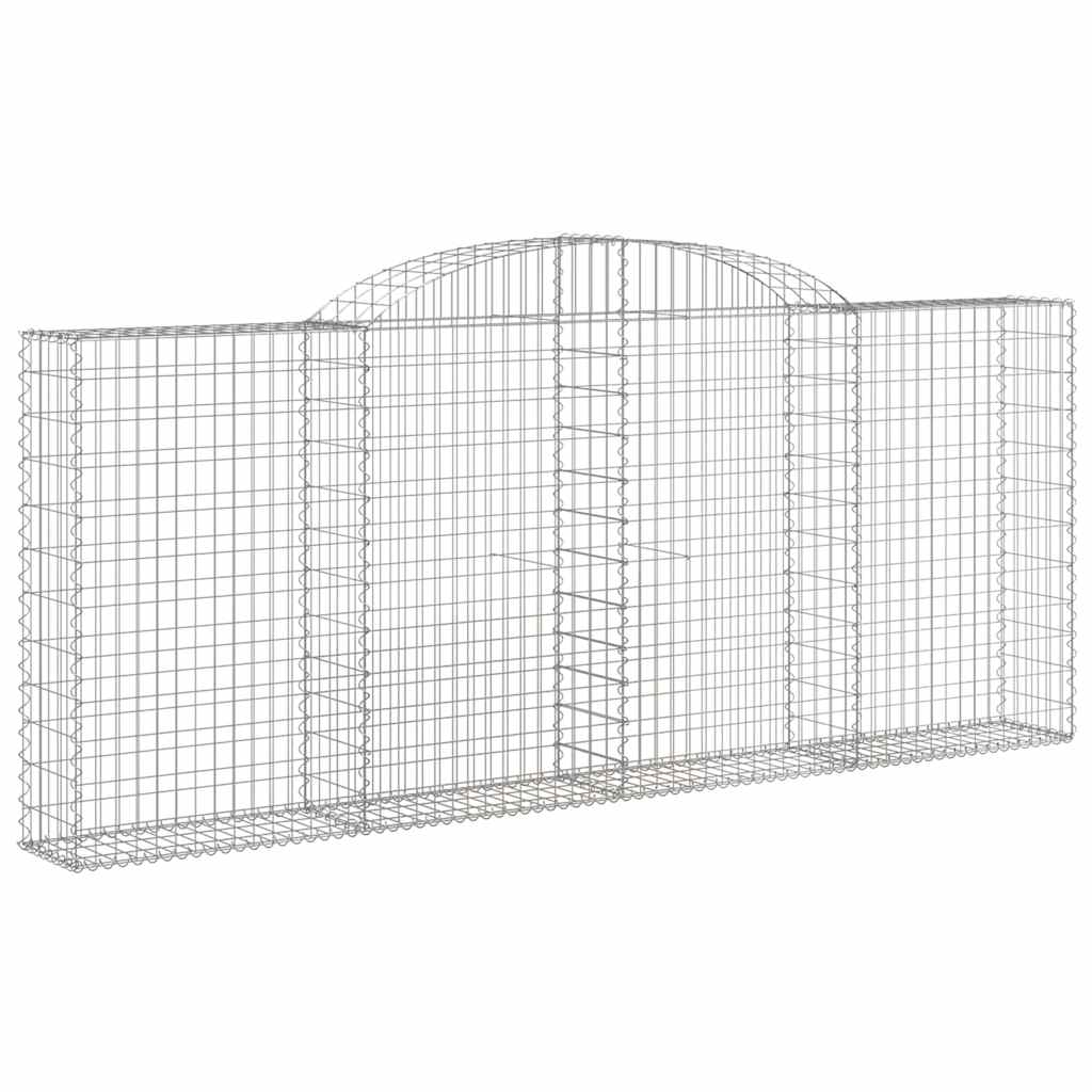 Συρματοκιβώτια Τοξωτά 20 τεμ. 300x30x120/140 εκ. Γαλβαν. Ατσάλι