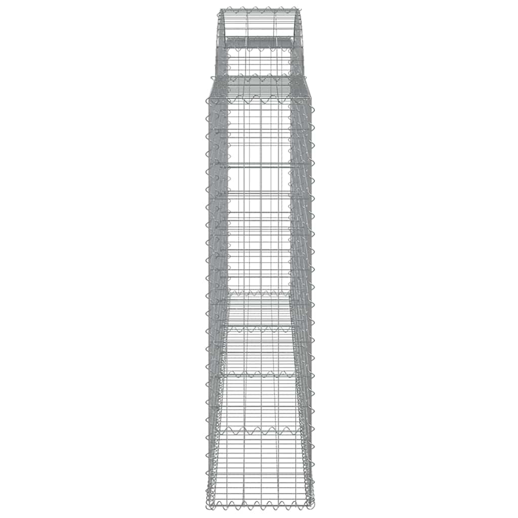 Συρματοκιβώτια Τοξωτά 20 τεμ. 300x30x120/140 εκ. Γαλβαν. Ατσάλι