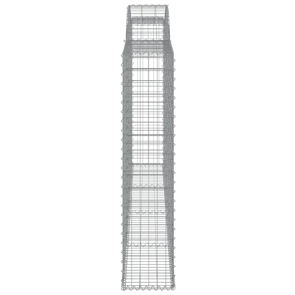 Συρματοκιβώτια Τοξωτά 2 τεμ. 300x30x140/160 εκ. Γαλβαν. Ατσάλι