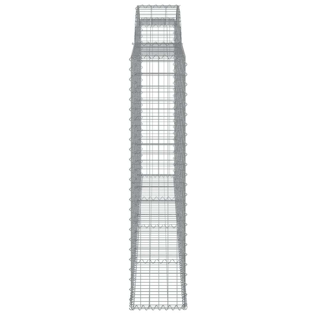 Συρματοκιβώτια Τοξωτά 25 τεμ. 300x30x140/160 εκ. Γαλβαν. Ατσάλι