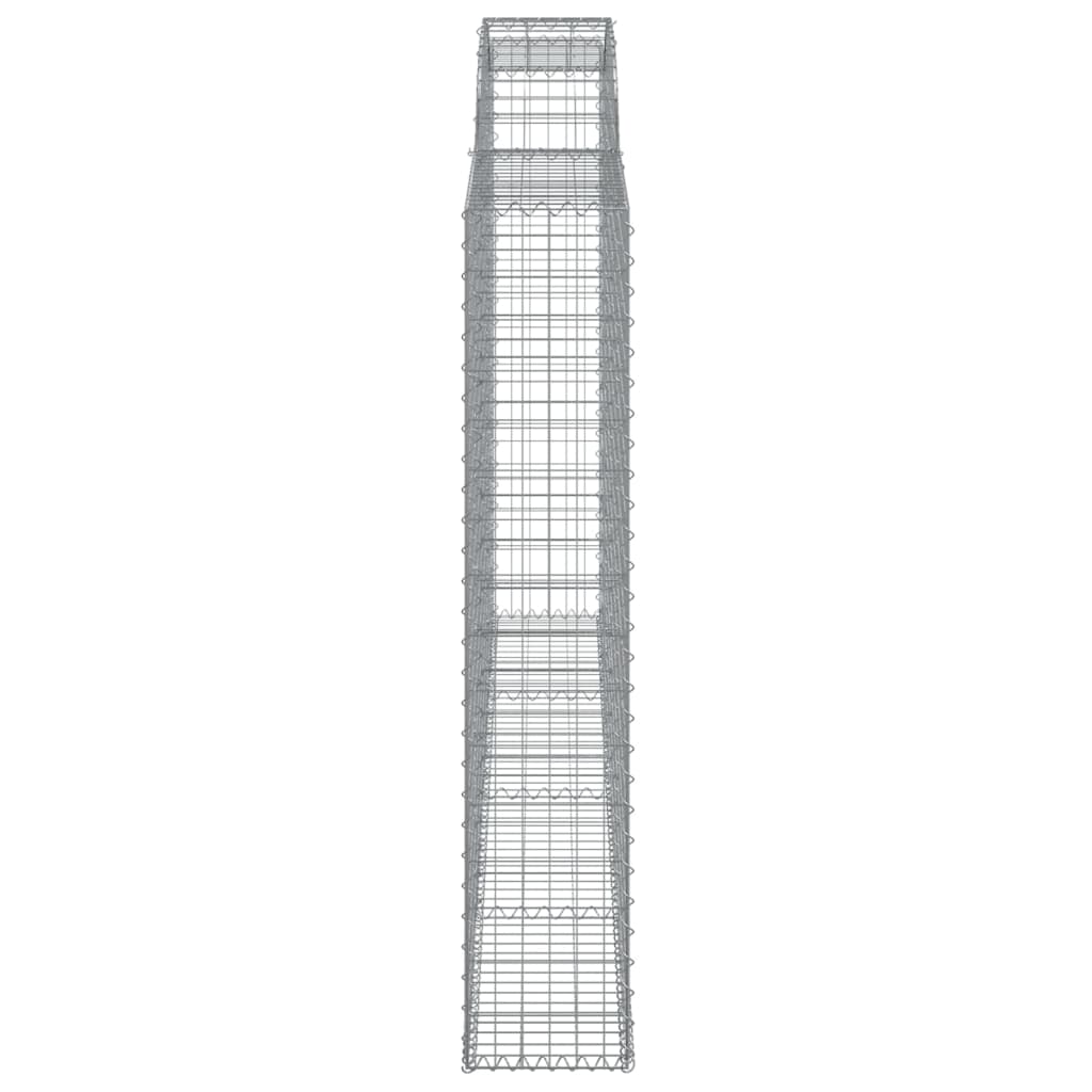 Συρματοκιβώτια Τοξωτά 17 τεμ. 300x30x160/180 εκ. Γαλβαν. Ατσάλι