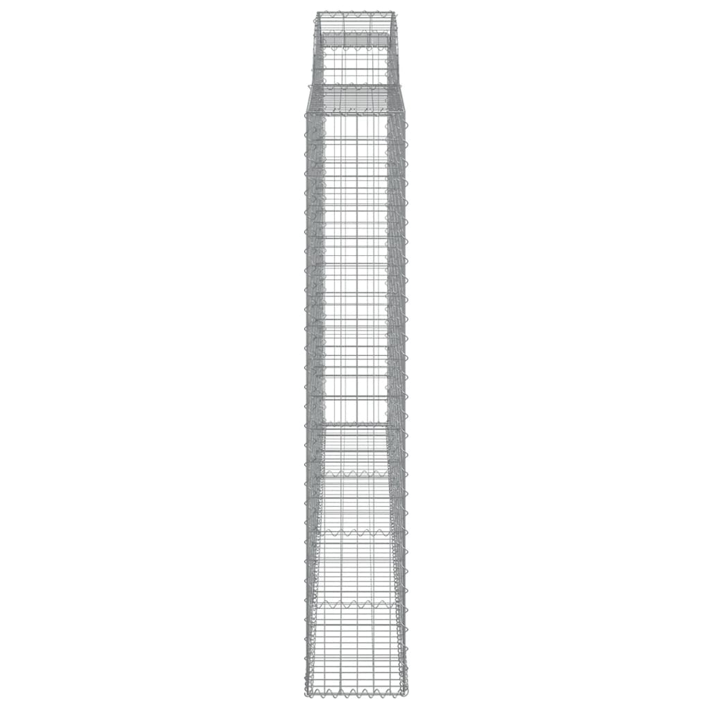 Συρματοκιβώτια Τοξωτά 9 τεμ. 300x30x180/200 εκ. Γαλβαν. Ατσάλι