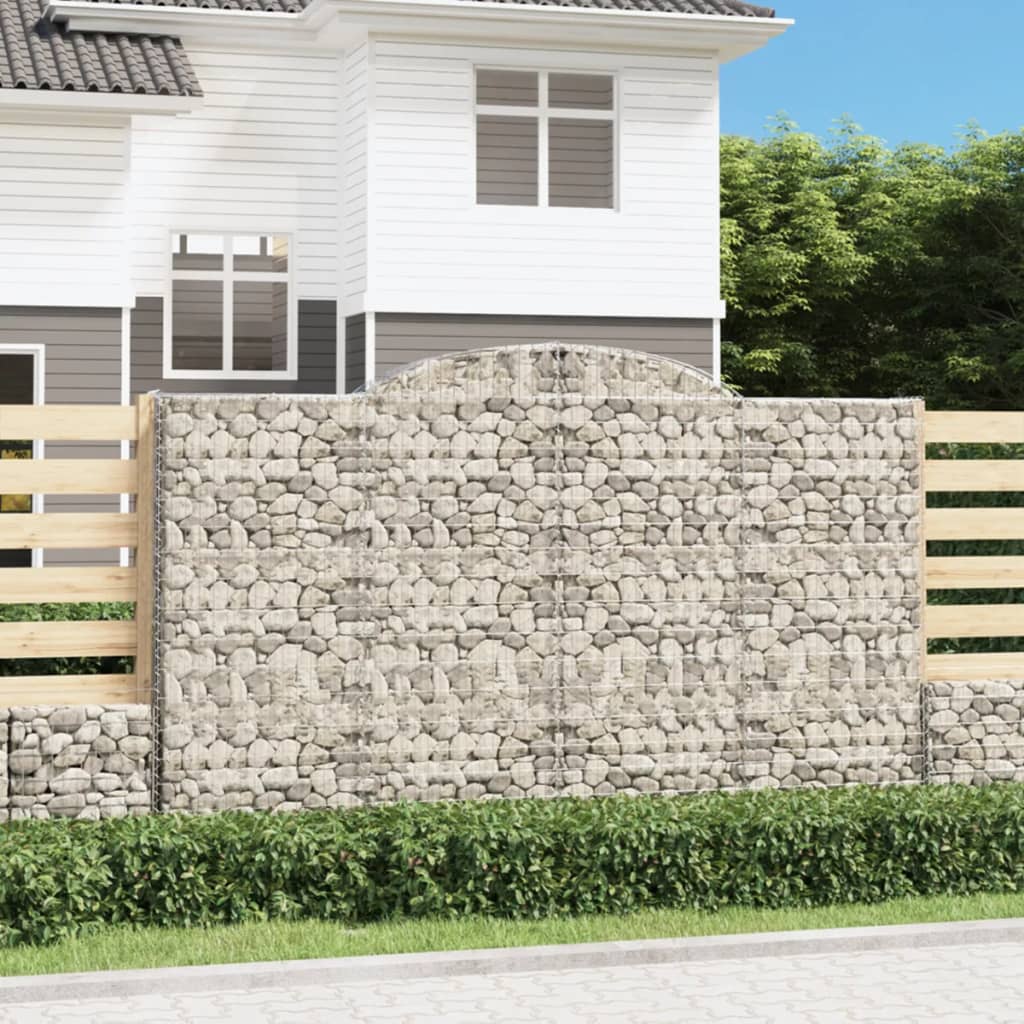 Συρματοκιβώτια Τοξωτά 13 τεμ. 300x30x180/200 εκ. Γαλβαν. Ατσάλι