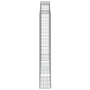 Συρματοκιβώτια Τοξωτά 3 τεμ. 300x30x200/220 εκ. Γαλβαν. Ατσάλι - Pakobazaar