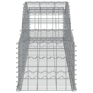 Συρματοκιβώτια Τοξωτά 3 τεμ. 300x50x40/60 εκ. Γαλβαν. Ατσάλι
