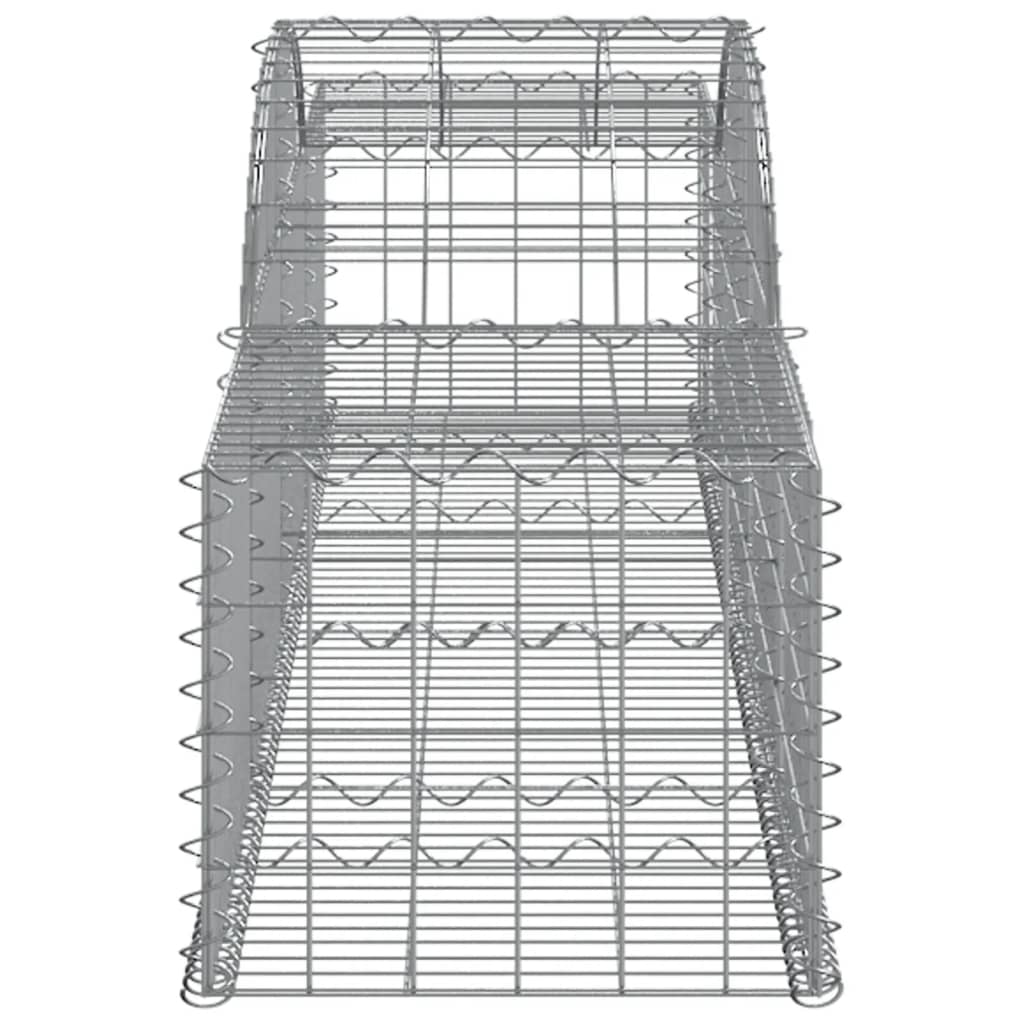 Συρματοκιβώτια Τοξωτά 7 τεμ. 300x50x40/60 εκ. Γαλβαν. Ατσάλι