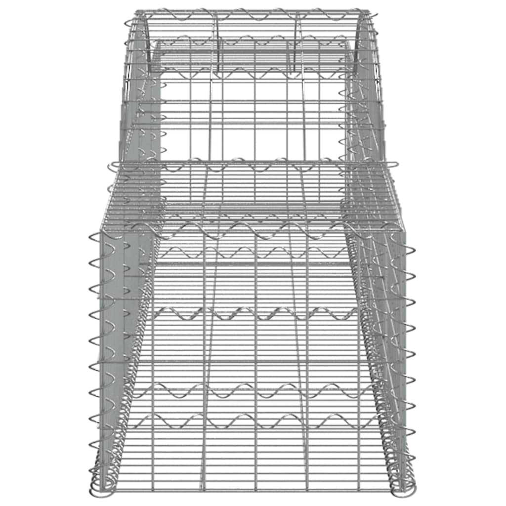 Συρματοκιβώτια Τοξωτά 10 τεμ. 300x50x40/60 εκ. Γαλβαν. Ατσάλι
