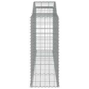 Συρματοκιβώτια Τοξωτά 8 τεμ. 300x50x120/140 εκ. Γαλβαν. Ατσάλι