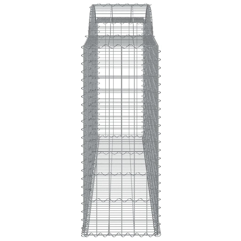 Συρματοκιβώτια Τοξωτά 10 τεμ. 300x50x120/140 εκ. Γαλβαν. Ατσάλι