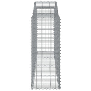 Συρματοκιβώτια Τοξωτά 30 τεμ. 300x50x120/140 εκ. Γαλβαν. Ατσάλι