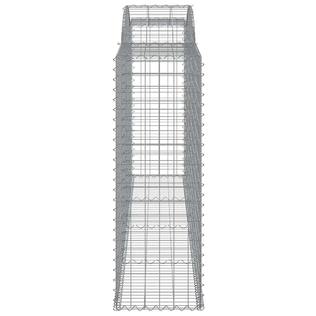 Συρματοκιβώτια Τοξωτά 2 τεμ. 300x50x140/160 εκ. Γαλβαν. Ατσάλι