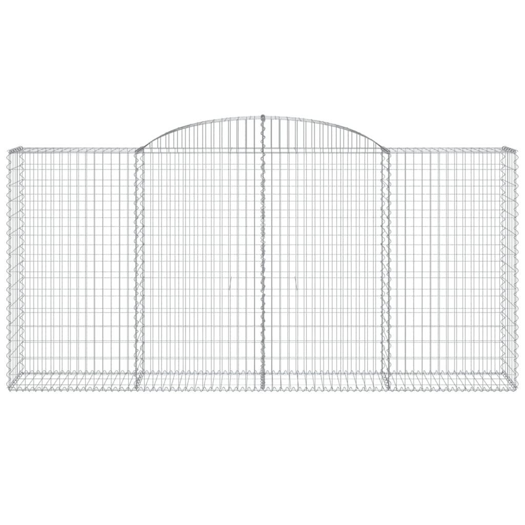 Συρματοκιβώτια Τοξωτά 3 τεμ. 300x50x140/160 εκ. Γαλβαν. Ατσάλι