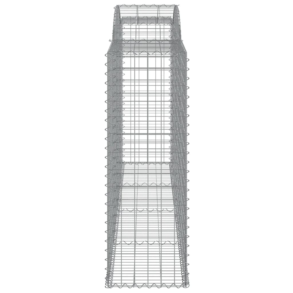 Συρματοκιβώτια Τοξωτά 15 τεμ. 300x50x140/160 εκ. Γαλβαν. Ατσάλι