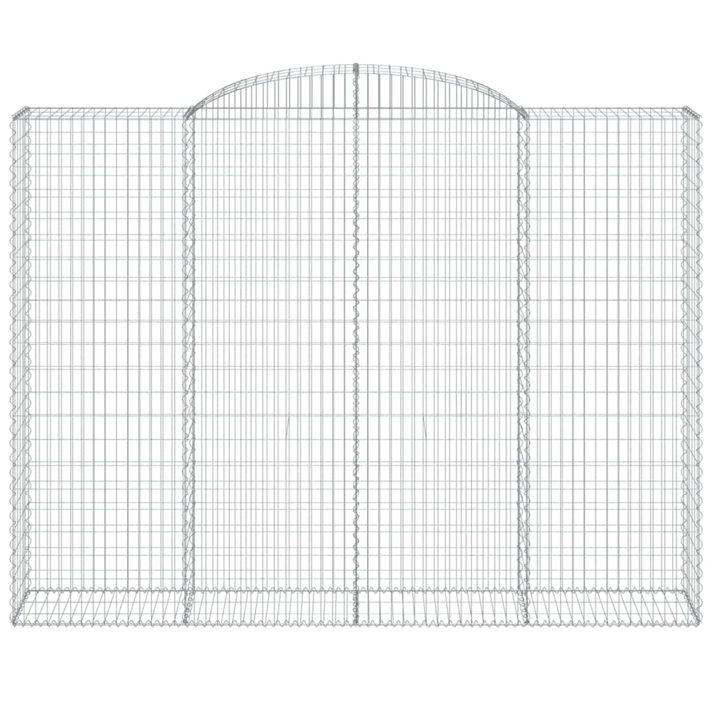 Συρματοκιβώτια Τοξωτά 7 τεμ. 300x50x220/240 εκ. Γαλβαν. Ατσάλι