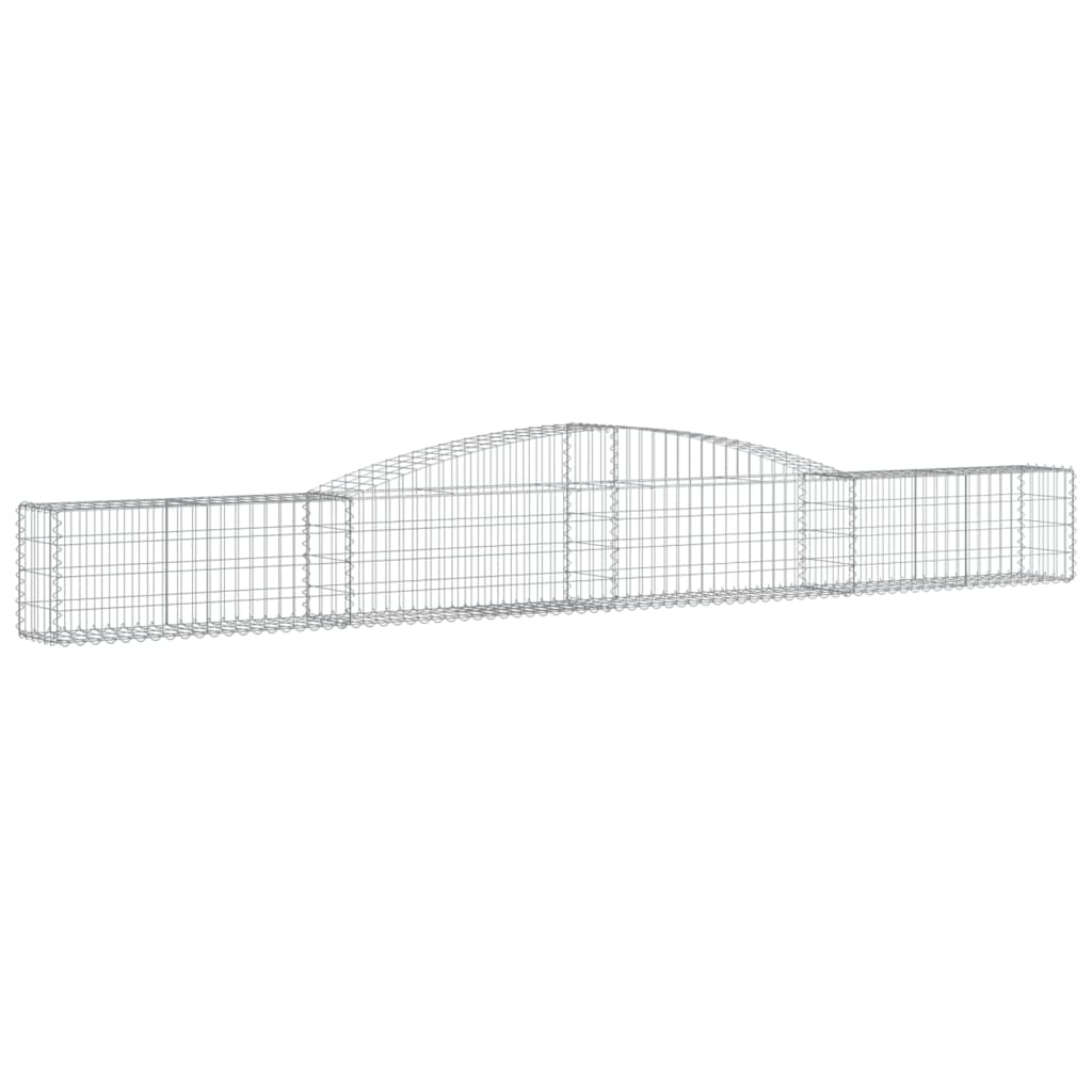 Συρματοκιβώτια Τοξωτά 7 τεμ. 400x30x40/60 εκ. Γαλβαν. Ατσάλι
