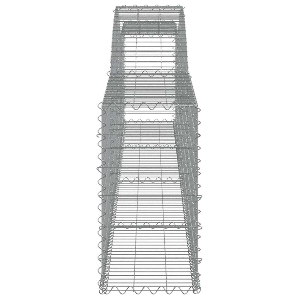 Συρματοκιβώτια Τοξωτά 3 τεμ. 400x30x60/80 εκ. Γαλβαν. Ατσάλι
