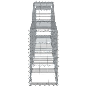 Συρματοκιβώτια Τοξωτά 4 τεμ. 400x30x60/80 εκ. Γαλβαν. Ατσάλι